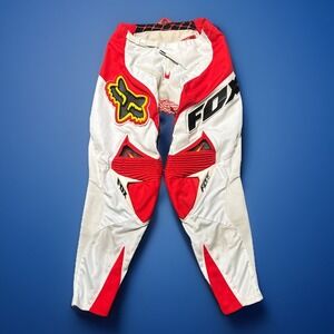 Fox Racing Platinum Men's Size 30 Motocross Pants‎ Padded Red White READ